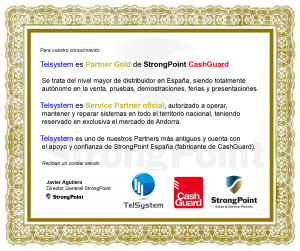 Partner Gold Cashguard Telsystem