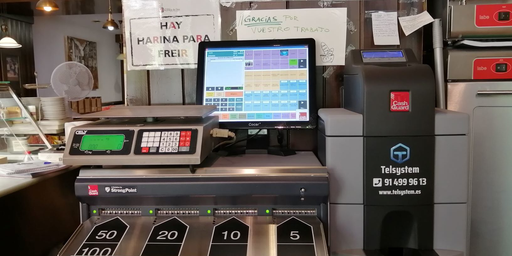 Instalación de CashGuard en panadería La Gracia de Dios – Telsystem distribuidor oficial de CashGuard v01 CashGuard-en-panadería